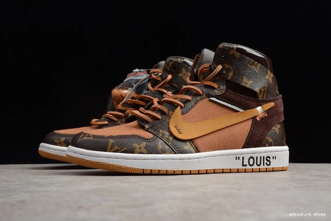 Rep OW x Off-Louis AQ0818-158 Air Jordan AJ1 1 0816